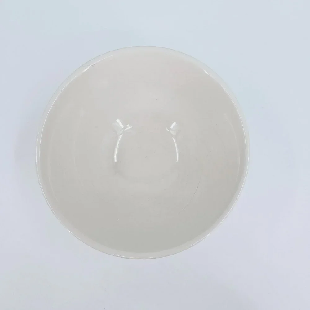 Rae Dunn Bowl Cream Black LL Large Letter DEVOUR Footed Ceramic Farmhouse Dining